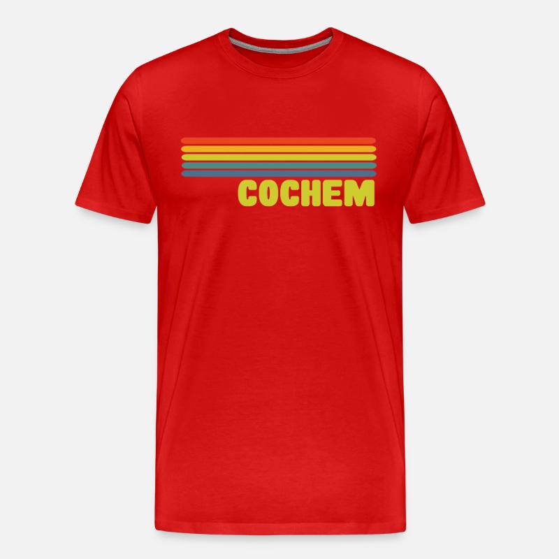 Cochem - Männer Premium Bio T-Shirt - Rot