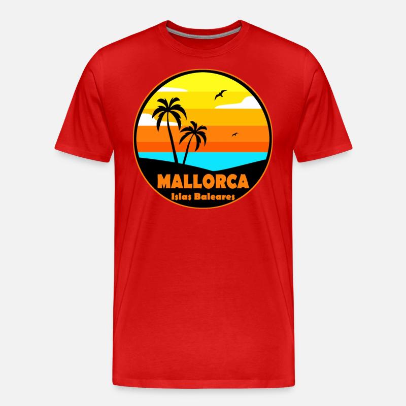 Mallorca - Männer Premium Bio T-Shirt - Rot