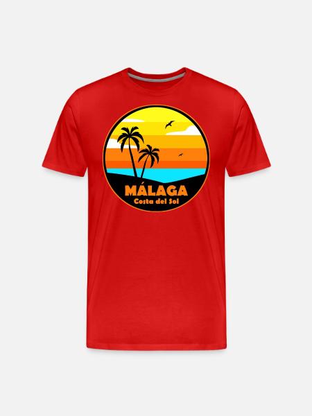 Malaga - Men's Premium Organic T-Shirt - red