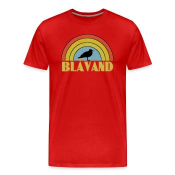 Blavand - Männer Premium Bio T-Shirt - Rot - Vorne - Damien (186cm)