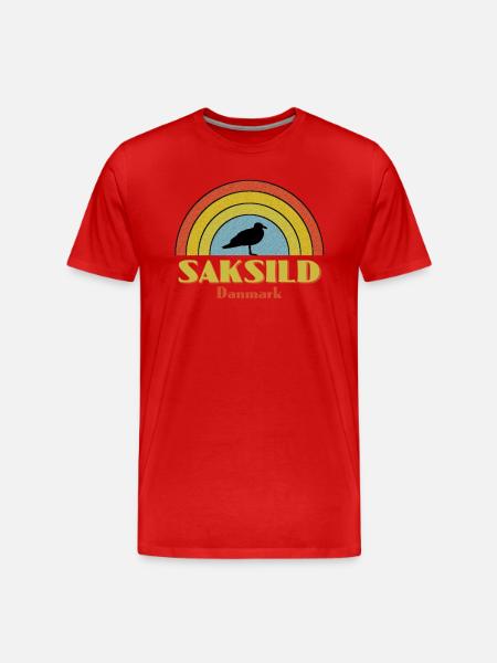 Saksild - Männer Premium Bio T-Shirt - Rot