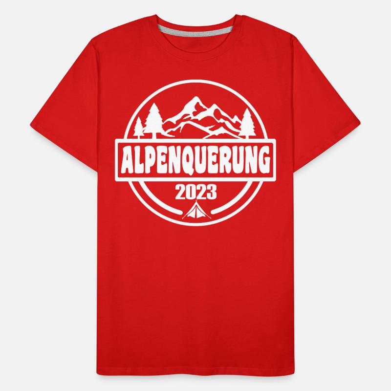 Alpenquerung 2023 Männer Premium Bio T-Shirt