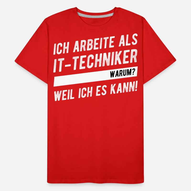 IT-Techniker Witzig Informatik Prüfung Bestanden Männer Premium Bio T-Shirt
