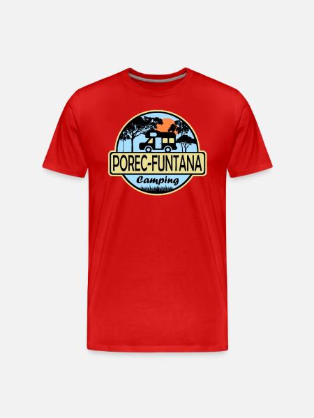 Porec Funtana Camping - Männer Premium Bio T-Shirt - Rot