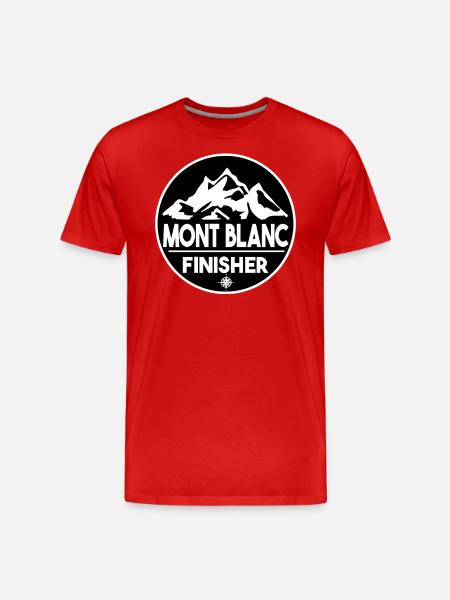 Mont blanc finisher - Men's Premium Organic T-Shirt - red