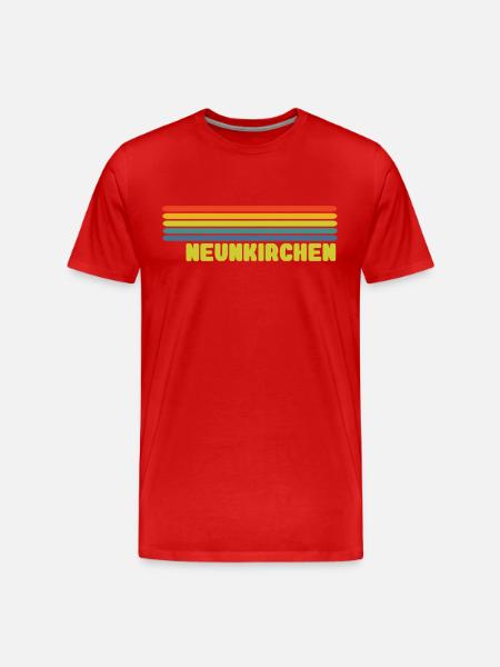 Neunkirchen - Männer Premium Bio T-Shirt - Rot