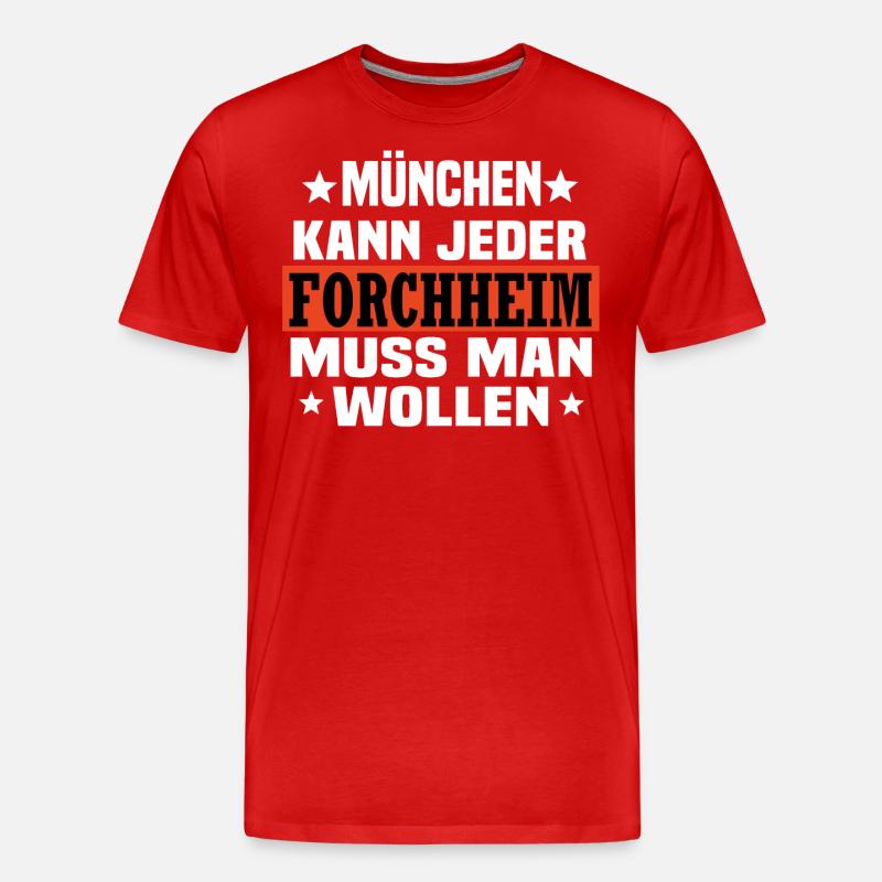 Forchheim - Männer Premium Bio T-Shirt - Rot