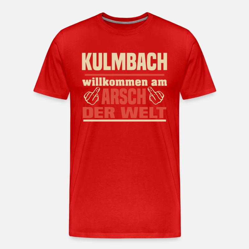 Kulmbach - Männer Premium Bio T-Shirt - Rot