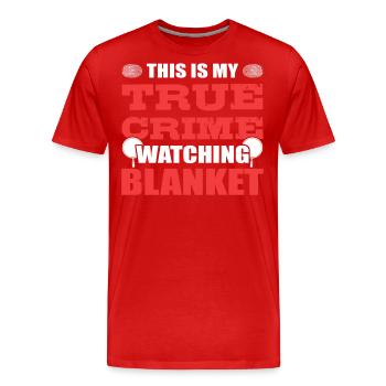 C’est mon vrai crime Vrais crimes - T-shirt bio Premium Homme - rouge - Devant - Damien (186cm)