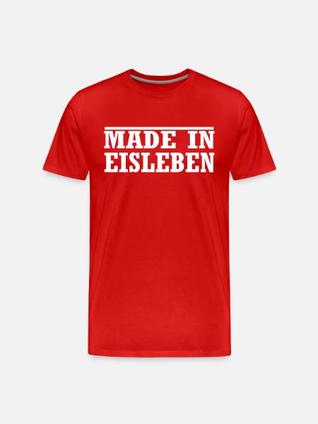 Eisleben - Männer Premium Bio T-Shirt - Rot
