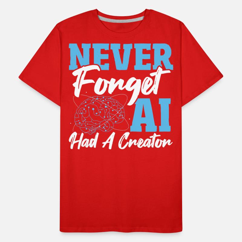 Robot AI Computer Scientist AI Machine Learning Men's Premium Organic T-Shirt
