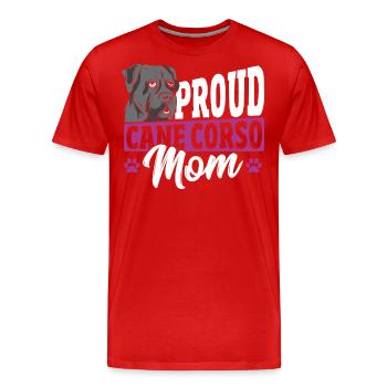Cane Corso Furmom Cane Corso Lover Cane Corso - Men's Premium Organic T-Shirt - red - Front - Damien (186cm)