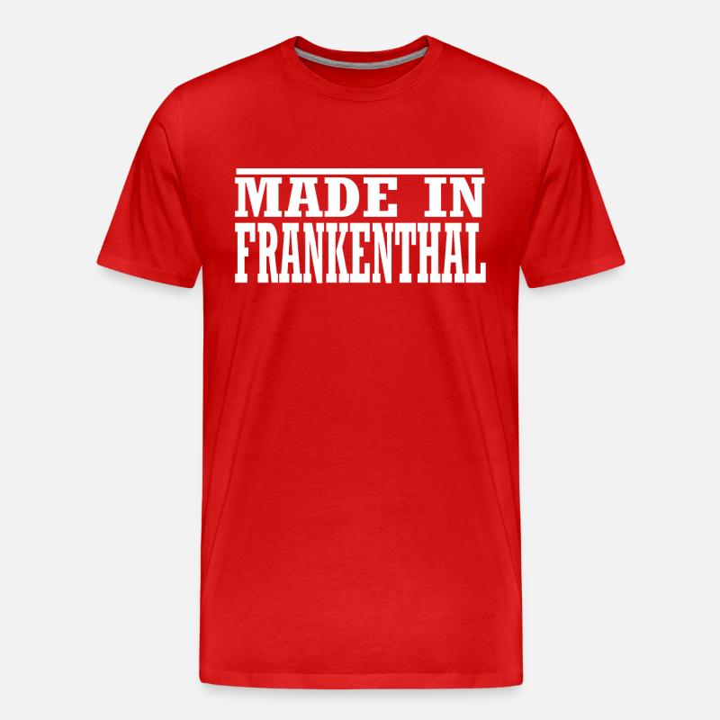 Frankenthal - Männer Premium Bio T-Shirt - Rot