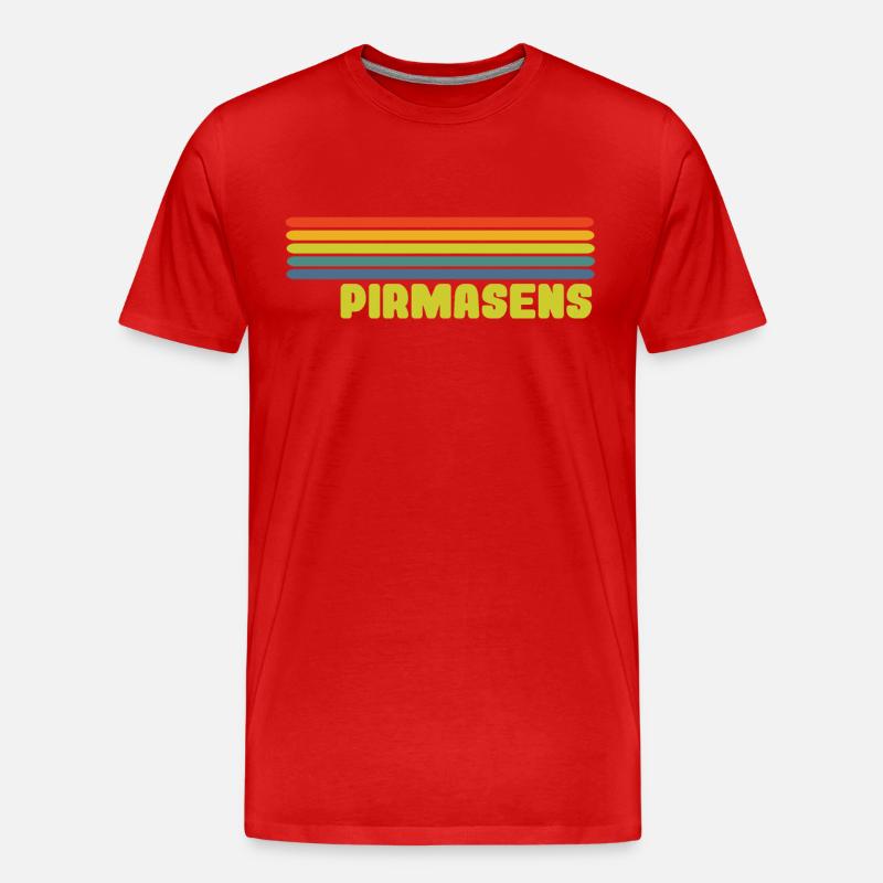 Pirmasens - Männer Premium Bio T-Shirt - Rot