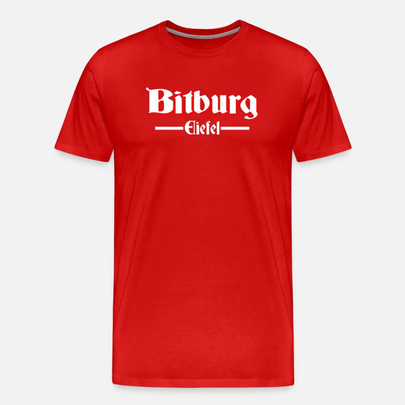 Bitburg - Männer Premium Bio T-Shirt - Rot
