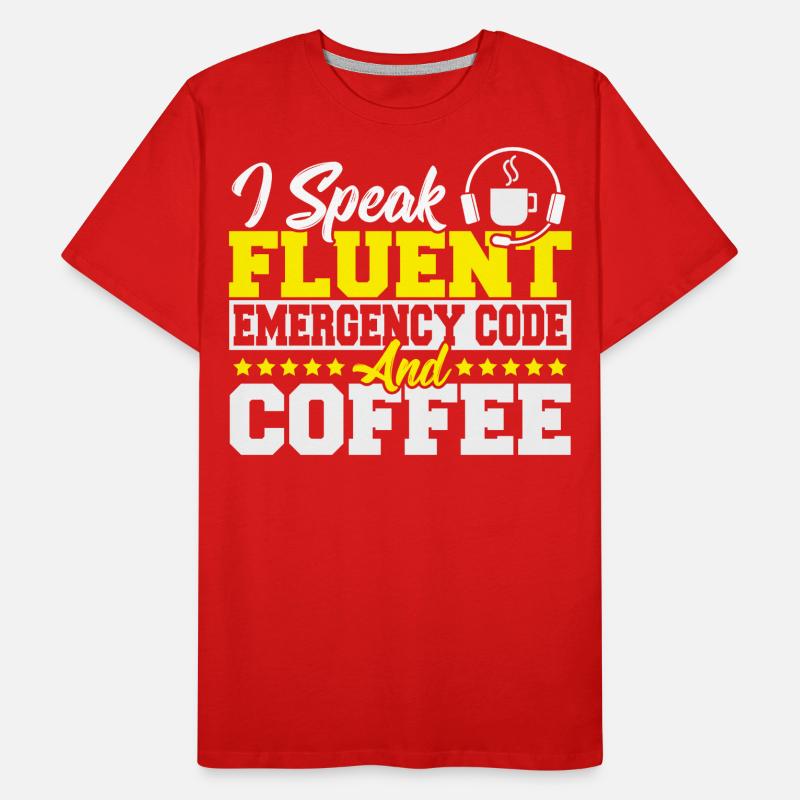 Fire Dispatch Dispatch Thin Yellow Line Fire Men's Premium Organic T-Shirt