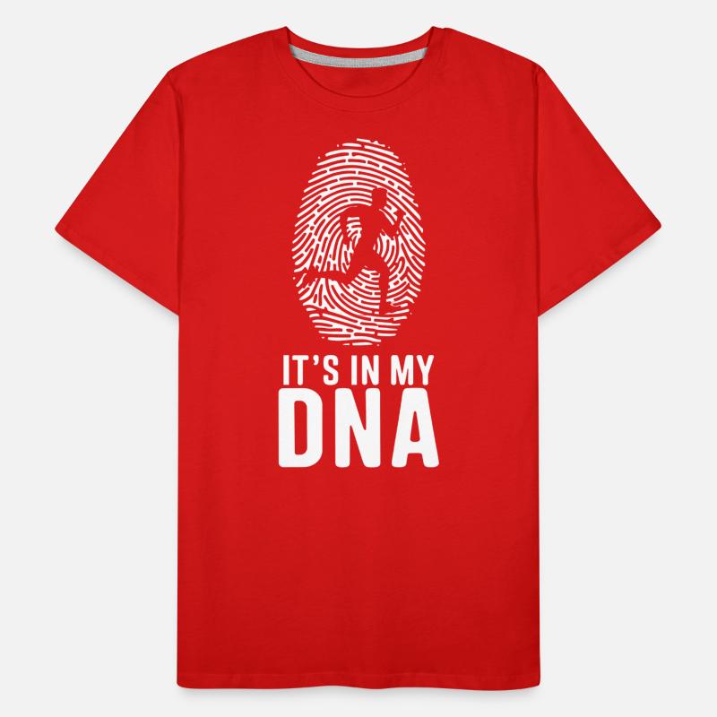La course à pied est dans mon ADN T-shirt bio Premium Homme