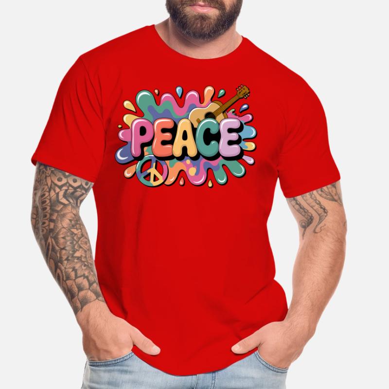 PEACE – Psychedelic Men's Premium Organic T-Shirt
