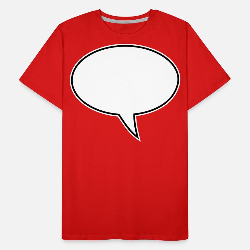 Speech bubble design right Men's Premium Organic T-Shirt