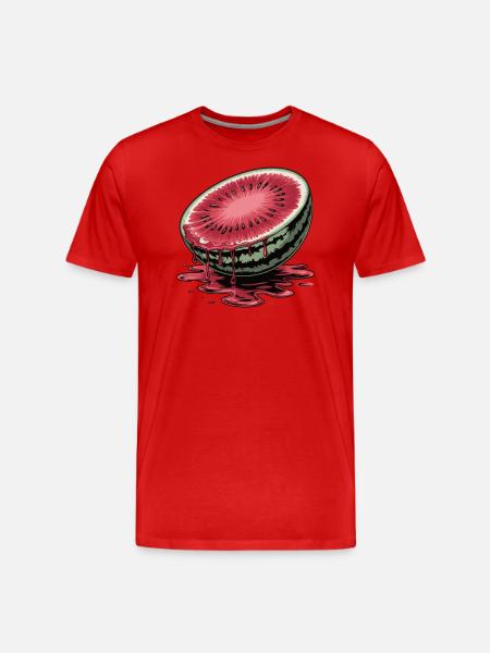 Pastèque juteuse – été, soleil, fraîcheur - T-shirt bio Premium Homme - rouge