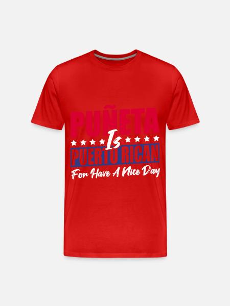 Camiseta Puerto Rico - Camiseta orgánica premium hombre - rojo