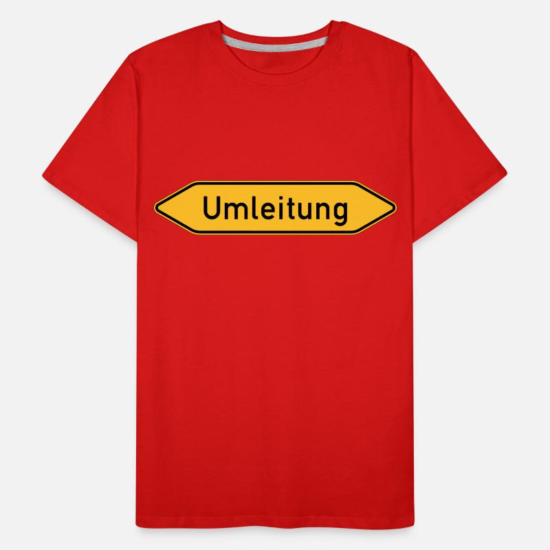 Umleitung Doppelt Männer Premium Bio T-Shirt