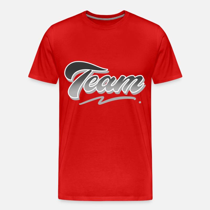Team - Männer Premium Bio T-Shirt - Rot