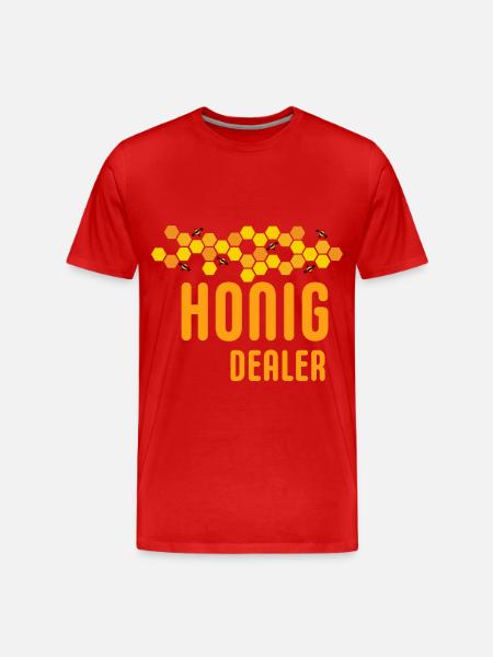 Imker - Honig Dealer - Imkerei Bienen - Männer Premium Bio T-Shirt - Rot