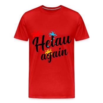 Helau, Fasnacht, Fasching, Carnaval - T-shirt bio Premium Homme - rouge - Devant - Damien (186cm)