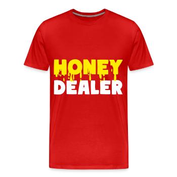 Honey Dealer Honey Bees - T-shirt bio Premium Homme - rouge - Devant - Damien (186cm)
