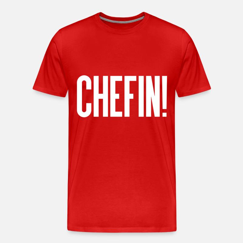 Chefin - Männer Premium Bio T-Shirt - Rot