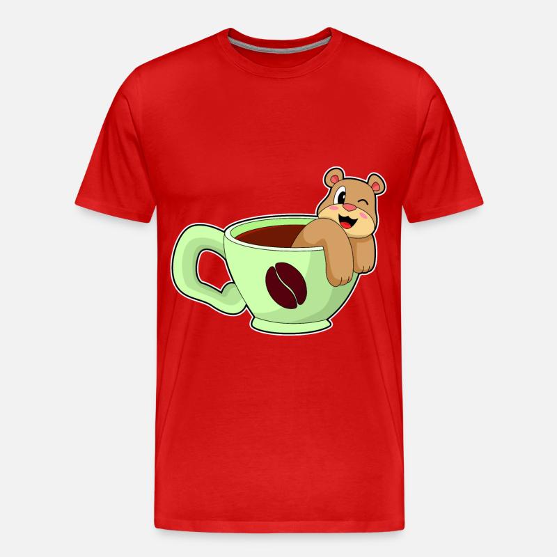 Café d’ours - T-shirt bio Premium Homme - rouge