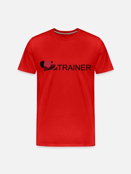 Trainer - Männer Premium Bio T-Shirt - Rot