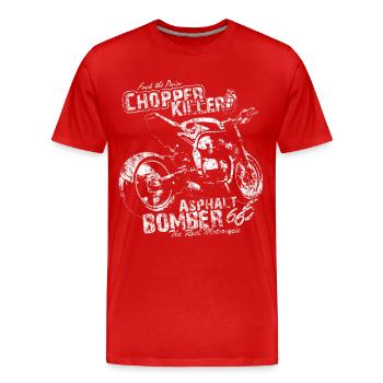 Streetfighter - Männer Premium Bio T-Shirt - Rot - Vorne - Damien (186cm)