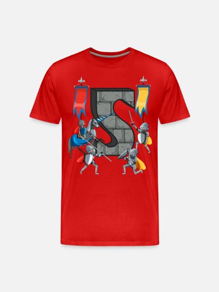 Medieval Knights Medieval History - Men's Premium Organic T-Shirt - red