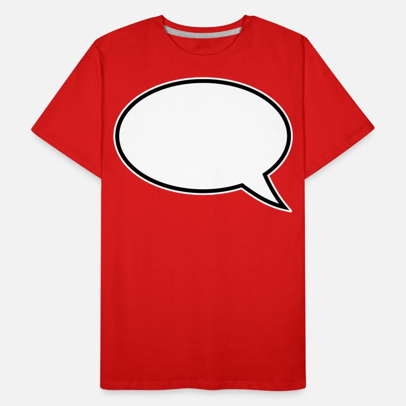 Conception de bulles de dialogue T-shirt bio Premium Homme