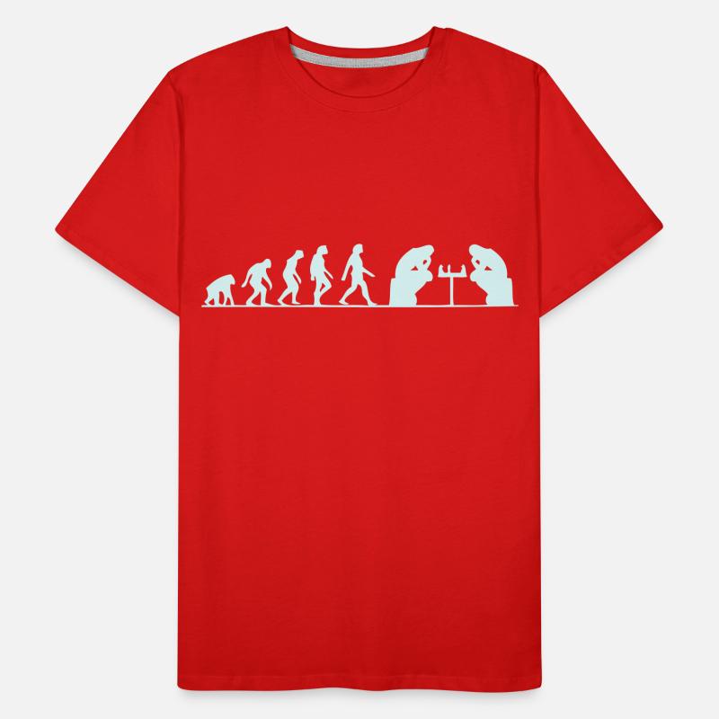 évolution échec T-shirt bio Premium Homme