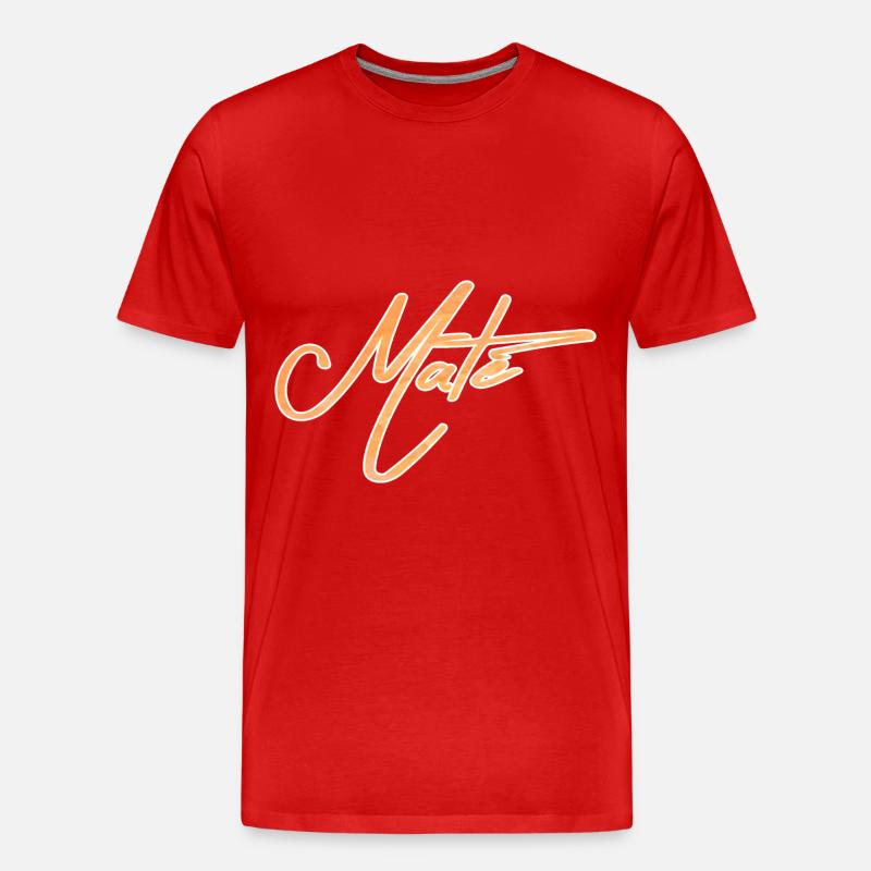 Mate - Männer Premium Bio T-Shirt - Rot