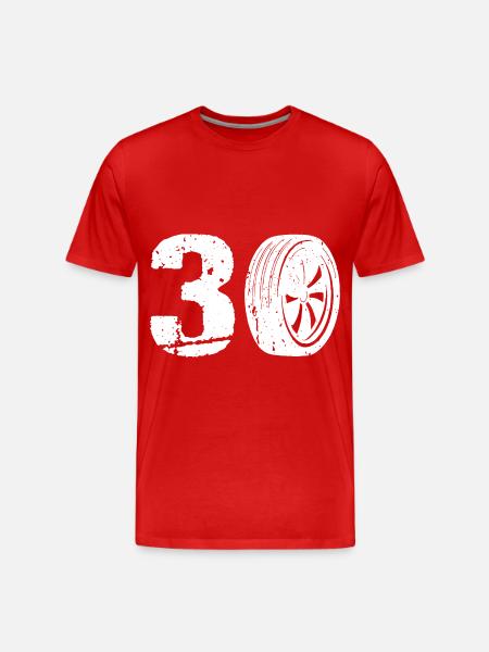 30 Auto Motorsport - Men's Premium Organic T-Shirt - red