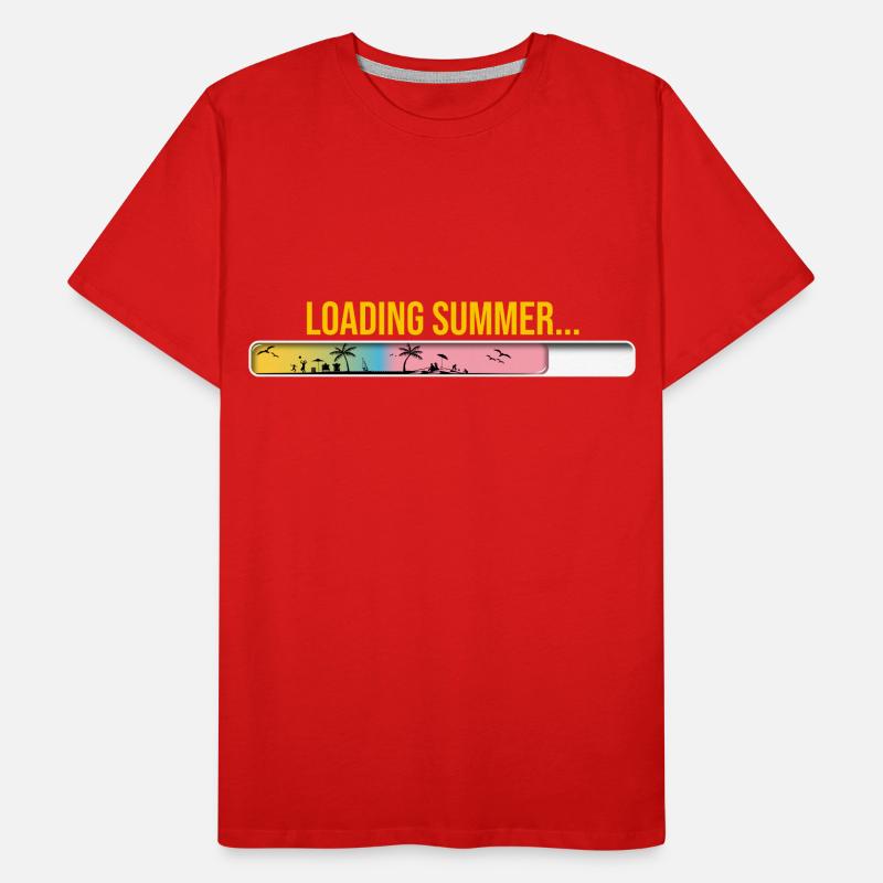 Sommer Ladebalken Männer Premium Bio T-Shirt