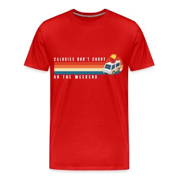 Food Truck Food Fries - Men's Premium Organic T-Shirt - red - Front - Damien (186cm)