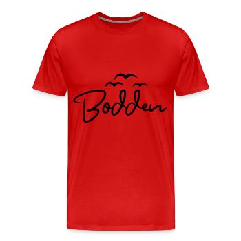 Bodden Ostseeküste Möwen - Männer Premium Bio T-Shirt - Rot - Vorne - Damien (186cm)