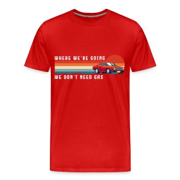 Elektromobilität Stromer Save the Planet - Männer Premium Bio T-Shirt - Rot - Vorne - Damien (186cm)