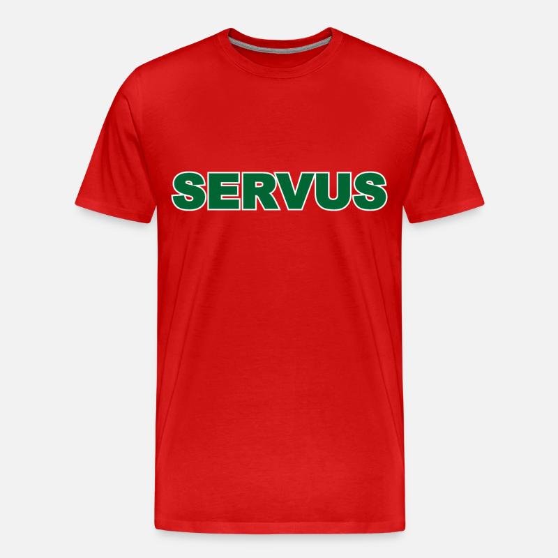 Servus - Männer Premium Bio T-Shirt - Rot