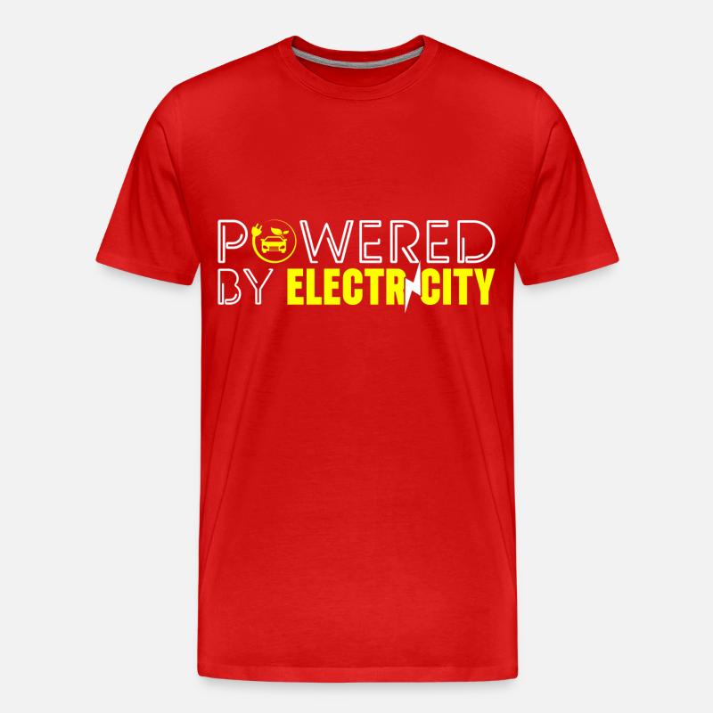 E-Auto Stromer Umweltschutz - Männer Premium Bio T-Shirt - Rot