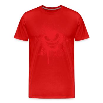 Joker Blood Design - T-shirt bio Premium Homme - rouge - Devant - Damien (186cm)