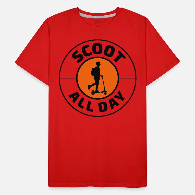 Electric Scooter Driver Motorized E-Scooter Men's Premium Organic T-Shirt