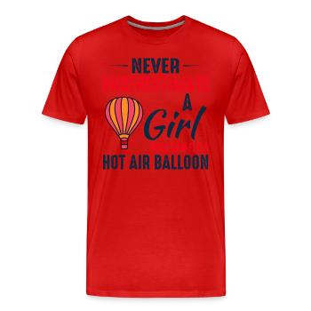 Montgolfière Montgolfière Montgolfière - T-shirt bio Premium Homme - rouge - Devant - Damien (186cm)