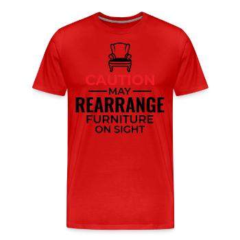 Interior Designer Decoration Design Professional - Men's Premium Organic T-Shirt - red - Front - Damien (186cm)