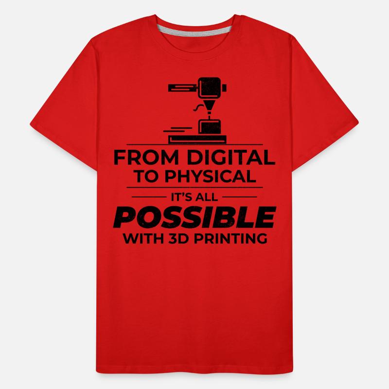 3D Printer 3D Printing Men's Premium Organic T-Shirt